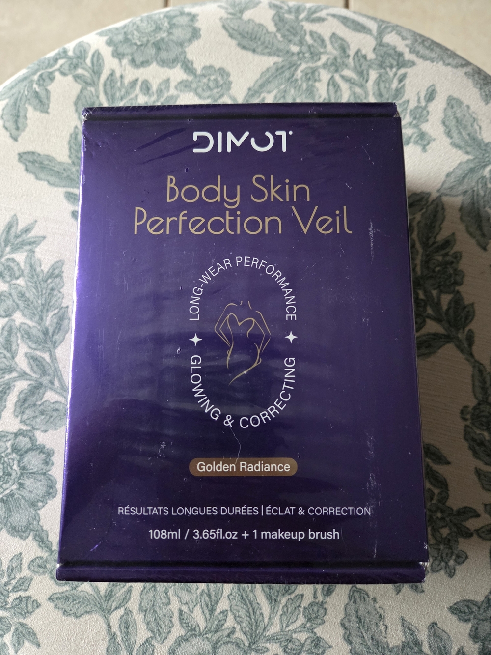 🎊NIB DIMOT Body Skin Perfection Veil - Golden Radiance (Purple & Gold)